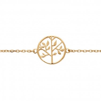 Gold Plated Tree of Life Bracelet