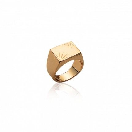 Gold-Plated Signet Ring