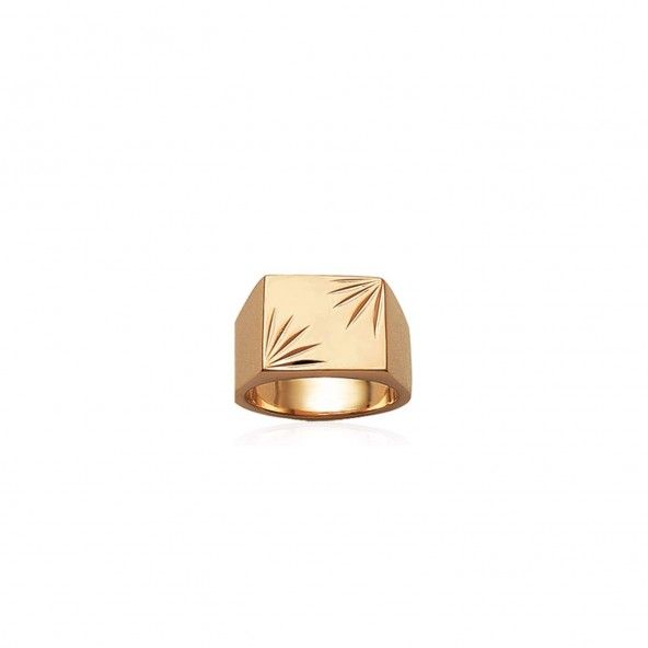 Gold-Plated Signet Ring