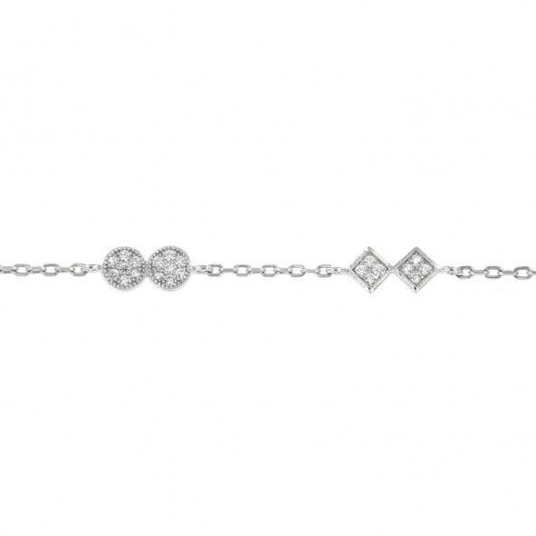Bracelet Zirconium Argent 925/1000