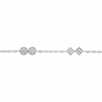 Bracelet Zirconium Argent 925/1000