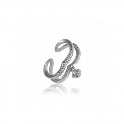 Bague Phalange Zirconium Argent 925/1000