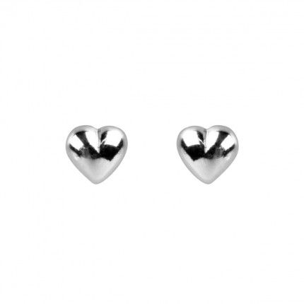 Boucles d'oreilles en forme de coeur en argent 925/1000