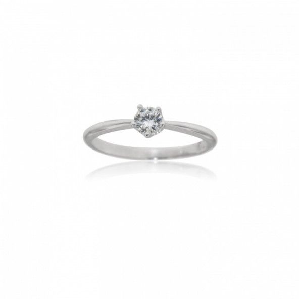 Sterling Silver 925/1000 with Zirconium Solitaire