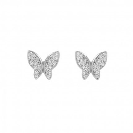 Boucle d'Oreille Papillion Argent 925/1000