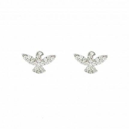 Boucle d'Oreille Oiseau Argent 925/1000