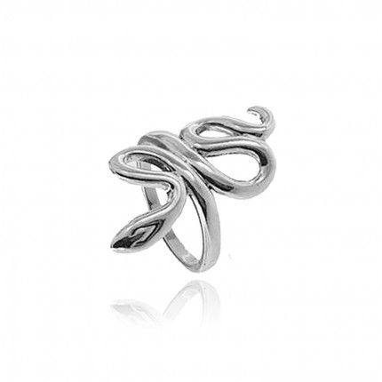 925/1000 Silver Snake Ring