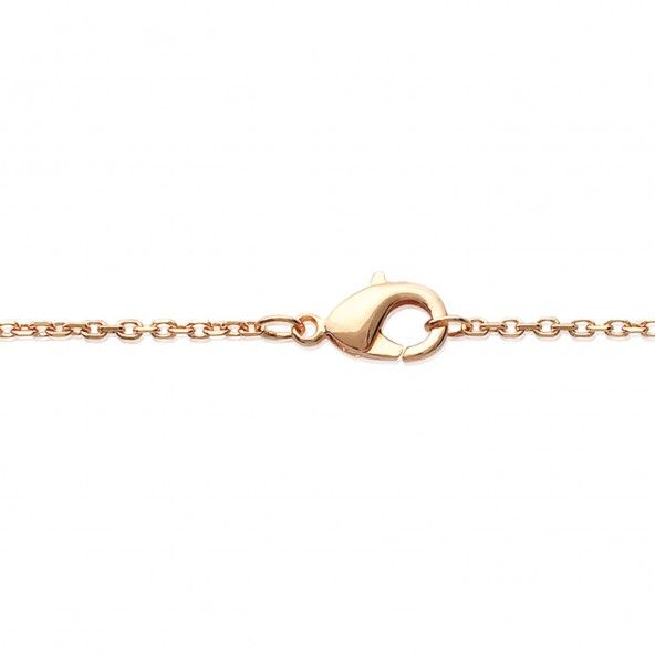 Bracelet de cheville en plaqu or avec Coeur Zircon