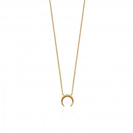 Extensible Necklace Moon 40 + 5 cm Gold Plated