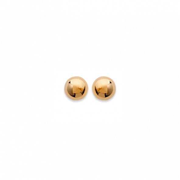 Boucles D'Oreilles Puces Boules Plaqu Or