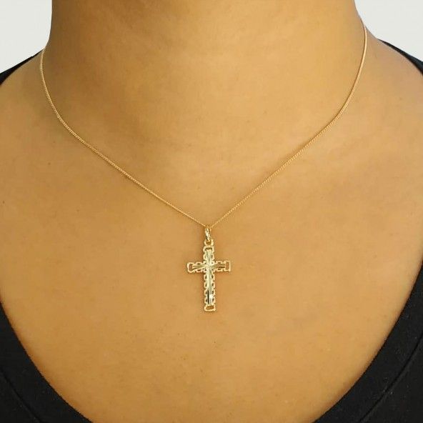 Pendant Cross Gold Plated