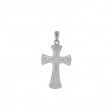 Pendent Cruz Zircnia Prata 925/1000