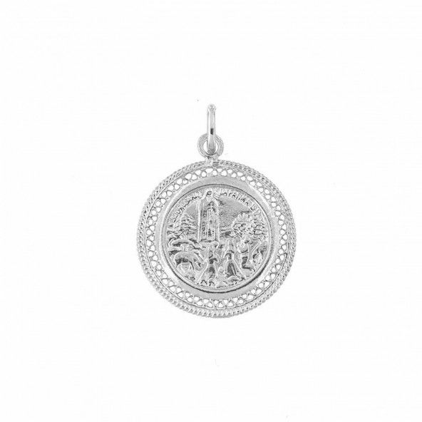 Mdaille Religieuse Fatima 2,3 cm Argent 925/1000