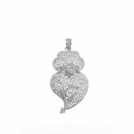 Pendentif Coeur de Viana 4,7 cm Argent 925/1000