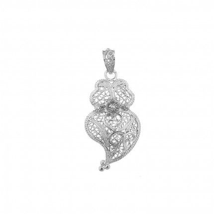 Pendentif Coeur de Viana 4,3 cm Argent 925/1000