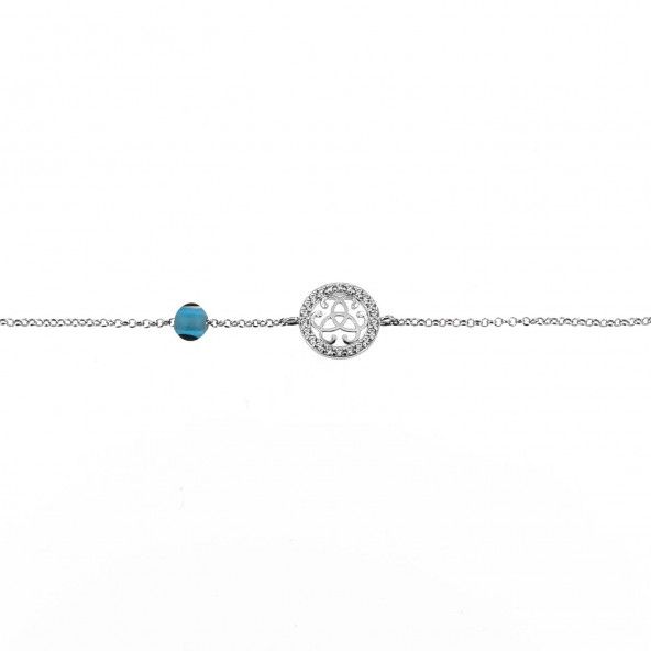 Bracelet Amulette Argent 925/1000 symbole de l'amiti