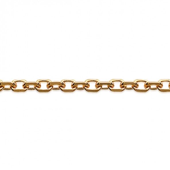 Gold Plated Forat mesh Chain 50 cm Lenght, 1 mm Width.