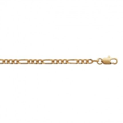 Gold Plated 3+1 mesh Chain 50 cm Lenght, 3 mm Width.