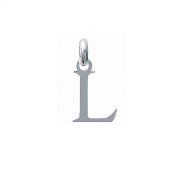 Pendentif lettre L initiale prnom en Argent 925/1000