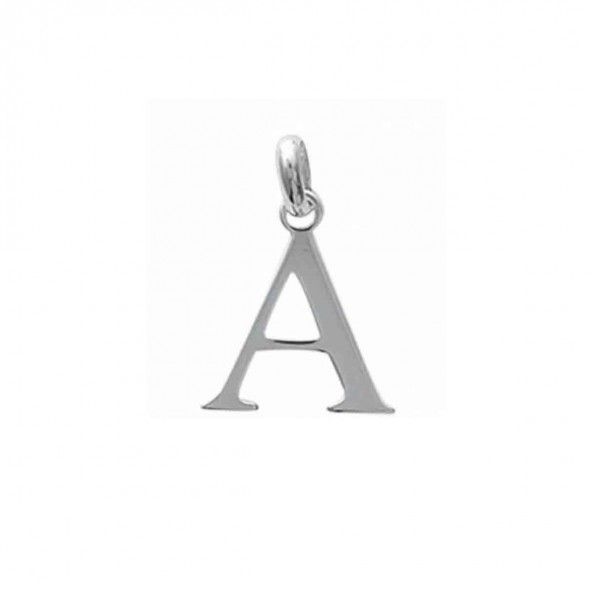 Pendentif lettre A initiale prnom en Argent 925/1000