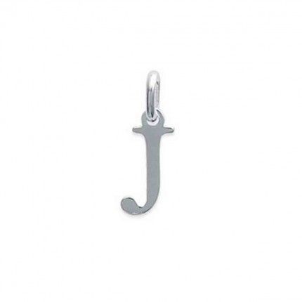 Pendentif lettre J initiale prnom en Argent 925/1000