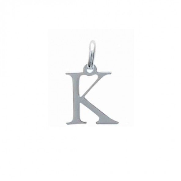 Pendentif lettre K initiale prnom en Argent 925/1000
