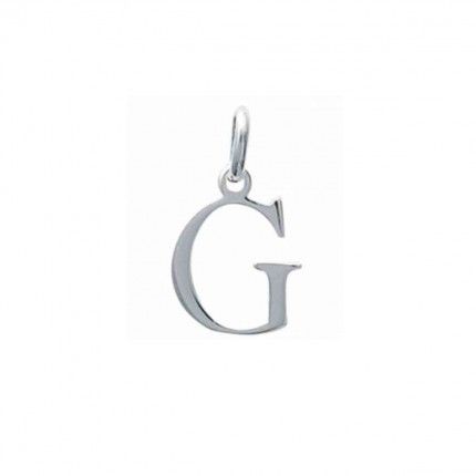 Pendant letter G initial name in Silver 925/1000