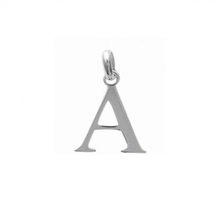 Pendentif lettre A initiale prnom en Argent 925/1000