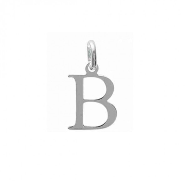 Pendentif lettre B initiale prnom en Argent 925/1000
