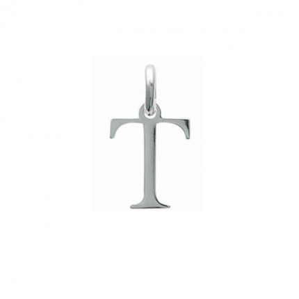 Pendentif lettre T initiale prnom en Argent 925/1000