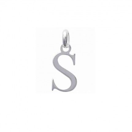 Pendentif lettre S initiale prnom en Argent 925/1000