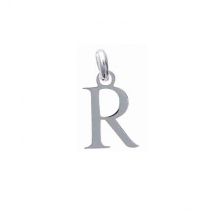 Pendentif lettre R initiale prnom en Argent 925/1000