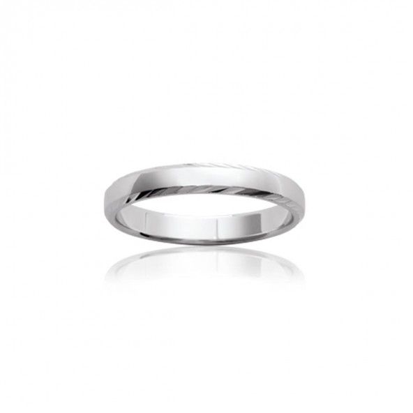 925/1000 Silver wedding ring 3mm.