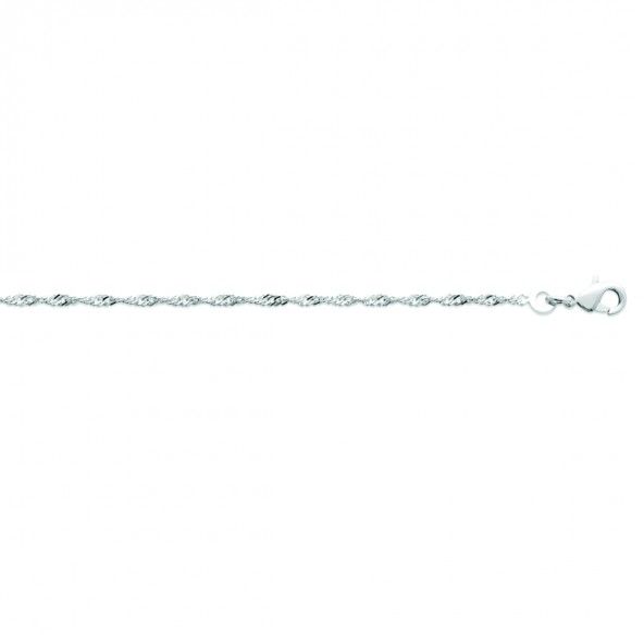 Chaine en Argent 925/1000 Maille Singapour 45cm