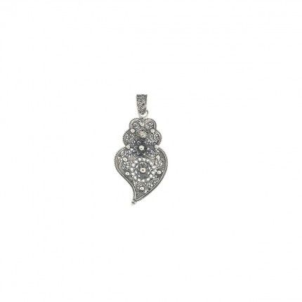 Pendentif "corao de Viana" Argent 925/1000  34mm.