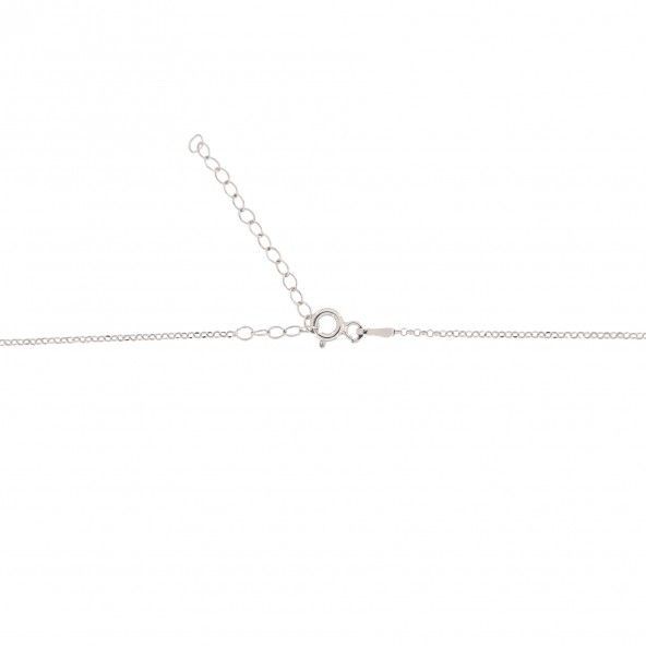 925/1000 Silver Necklace two Heart 40cm-45cm