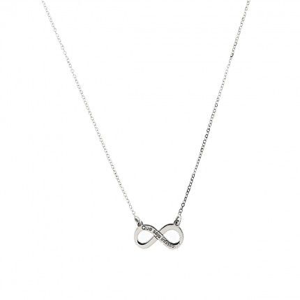 925/1000  Silver Necklace Infinity 40cm-45cm