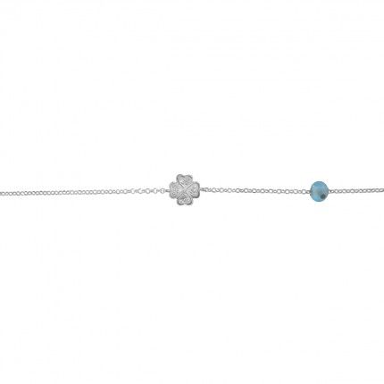 Bracelet Trfle Argent 925/1000 17,50cm/2,50cm.