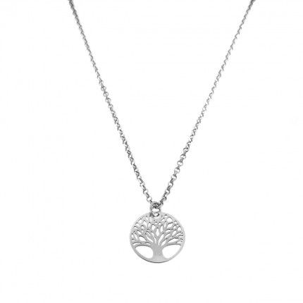 Collier Arbre de la Vie Argent 925/1000 42cm+3cm.