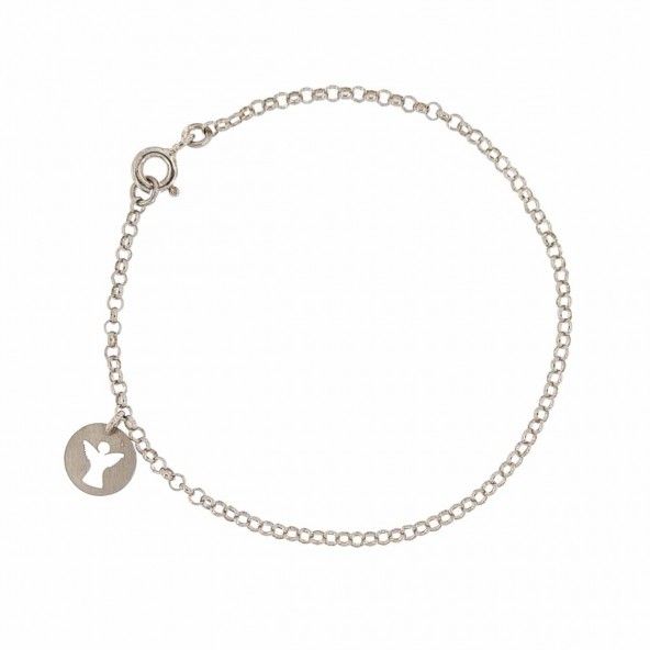 Bracelet Argent 925/1000 avec Ange 16cm.