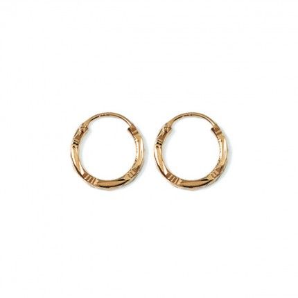 Gold Plated Hoops 14mm.