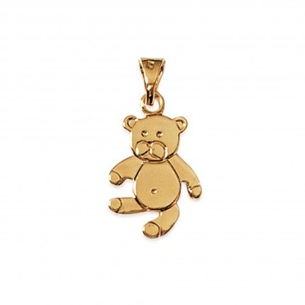 Gold Plated Bear Pendent 19mm.