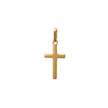 Gold Plated Cross Pendent 21mm.