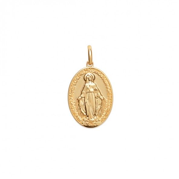 Medaille Fatima Plaqu Or 23mm.