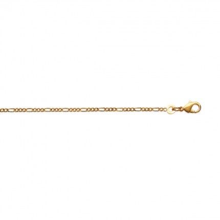 Gold Plated 3+1 Necklace 60cm.