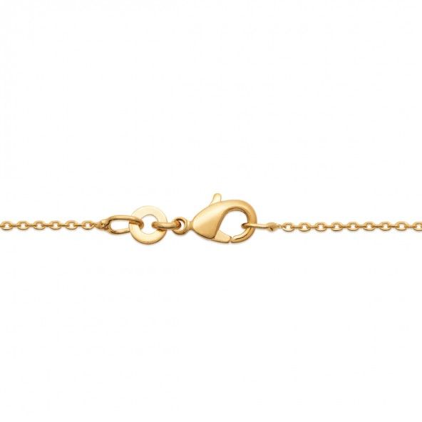 Gold Plated wiyh Zirconium Necklace 45cm.