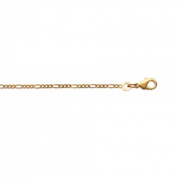 Collier Plaqu Or Figaro 3+1