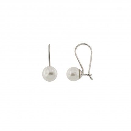 925/1000Silver Pearl Earrings 8mm.