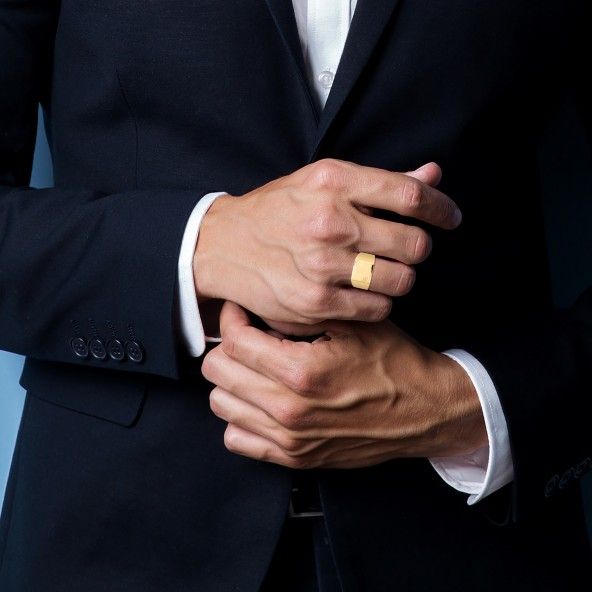 Gold-Plated Signet Ring