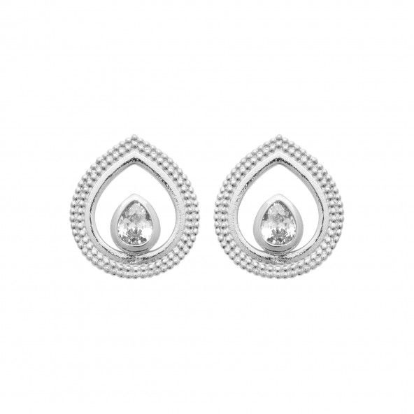 Boucle D'oreilles Goute Argent 925/1000 12mm.